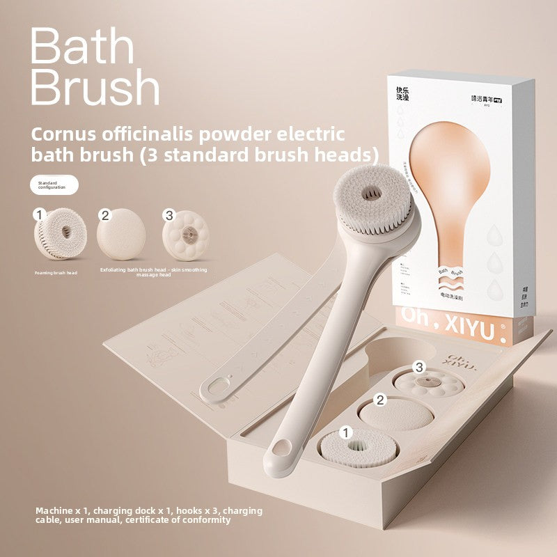 Electric Bath Brush with Multiple Heads