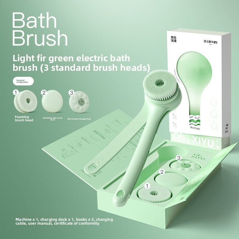 Electric Bath Brush with Multiple Heads