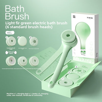 Electric Bath Brush with Multiple Heads