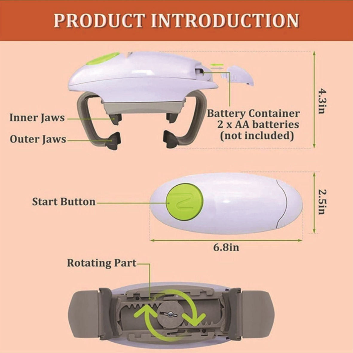 Electric cap opener