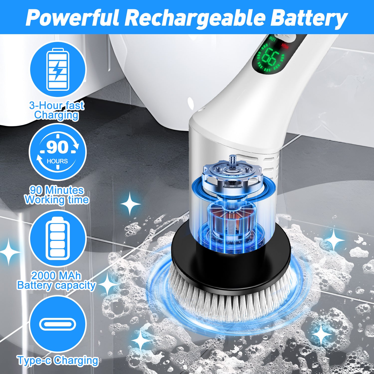 Electric cleaning brush