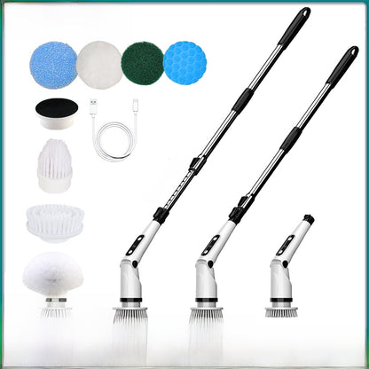 Electric Cleaning Brush with Adjustable Length and Wireless Operation