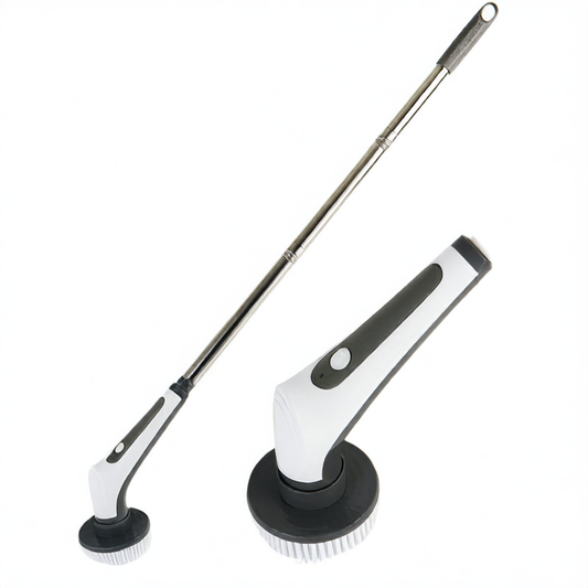 Electric cleaning brush with long handle