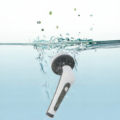 Electric cleaning brush with long handle