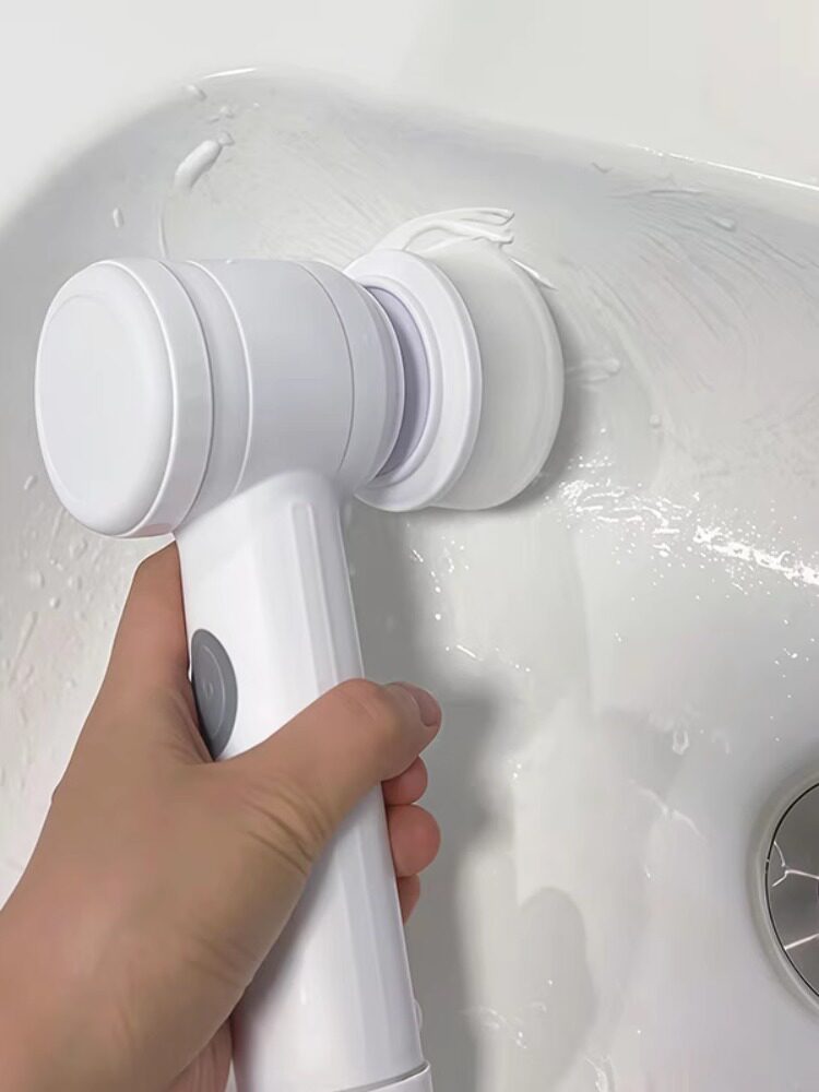 Electric Cleaning Brush with Multiple Heads