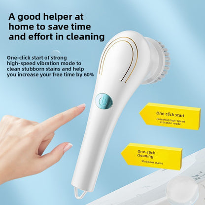 Electric Cleaning Brush with Replaceable Heads