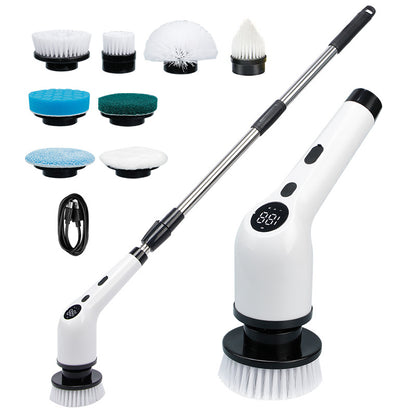 Electric Cleaning Brush with Retractable Handle