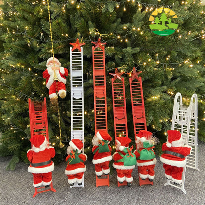 Electric Climbing Santa Claus Christmas Decoration with Music