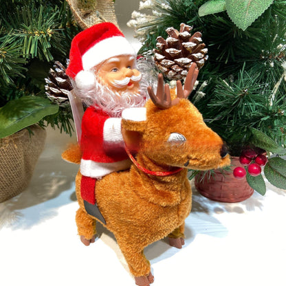 Electric Climbing Santa Claus Christmas Decoration with Music