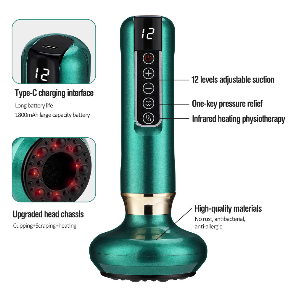 Electric Cupping Therapy Set with Heating and Massage