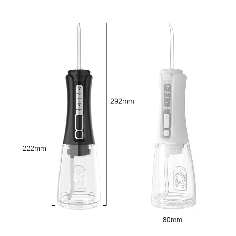 Electric Dental Water Flosser with 5 Nozzles and HD Display
