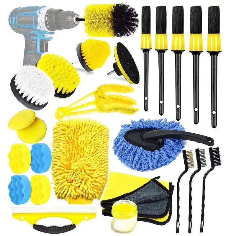 Electric Drill Cleaning Brush Set