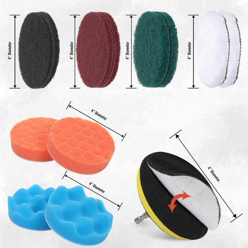 Electric Drill Cleaning Brush Set