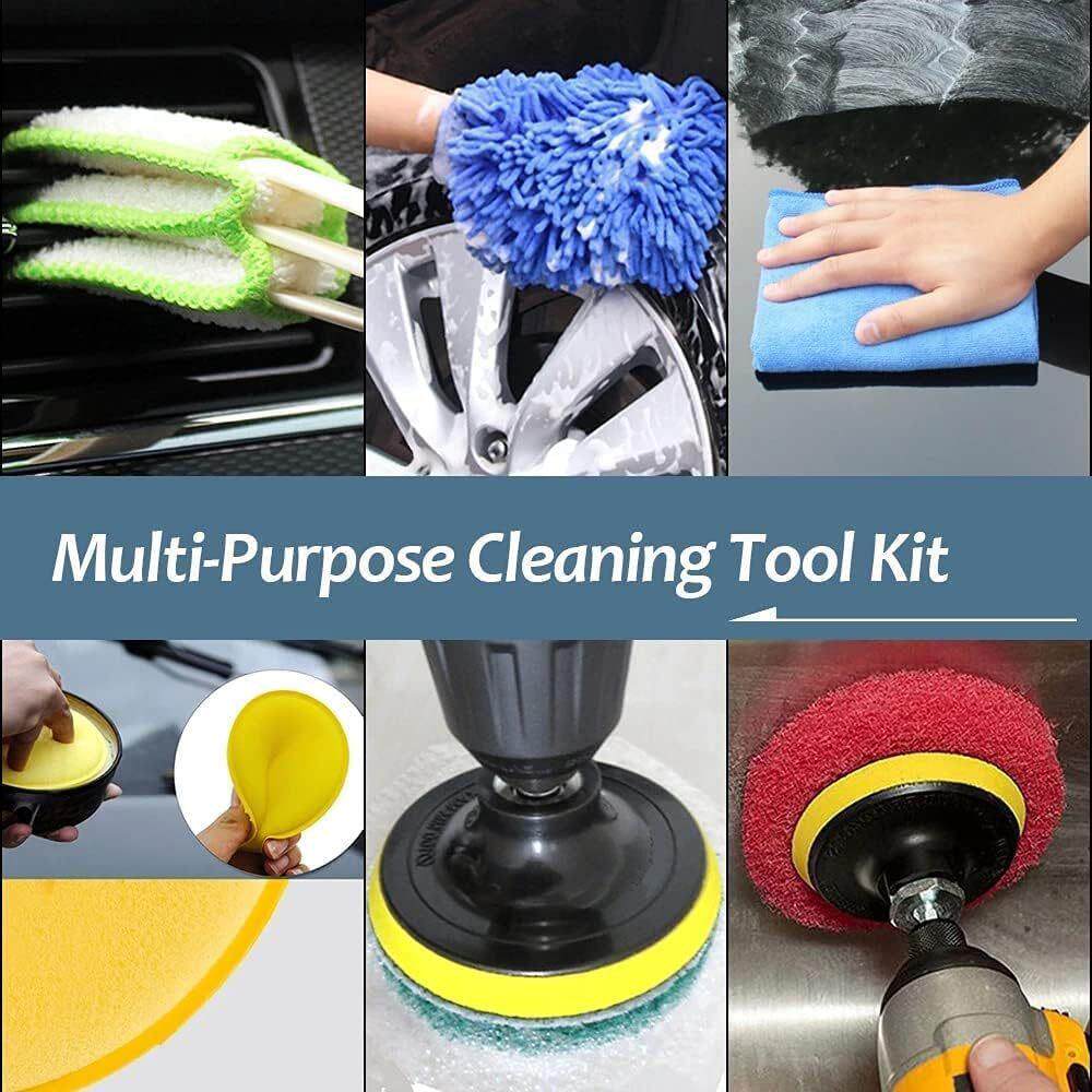 Electric Drill Cleaning Brush Set
