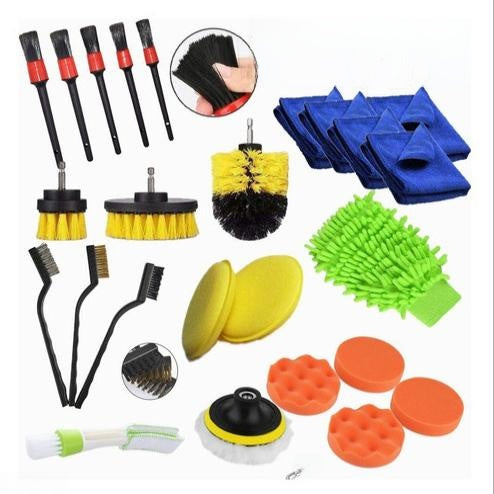 Electric Drill Cleaning Brush Set