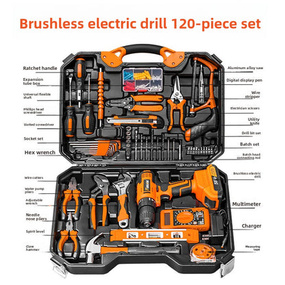 Electric drill set tool box