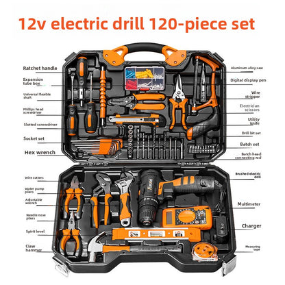Electric drill set tool box