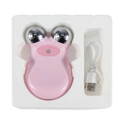Electric Dual-Ball Roller Facial Massager