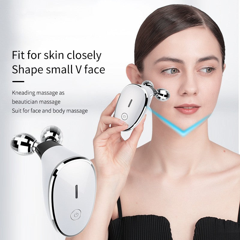 Electric Dual-Ball Roller Facial Massager