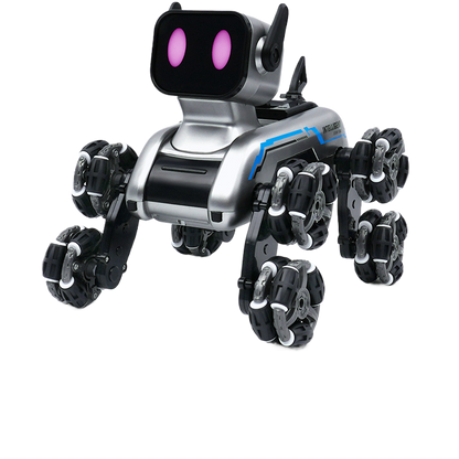 Electric eight-wheel stunt mechanical dog