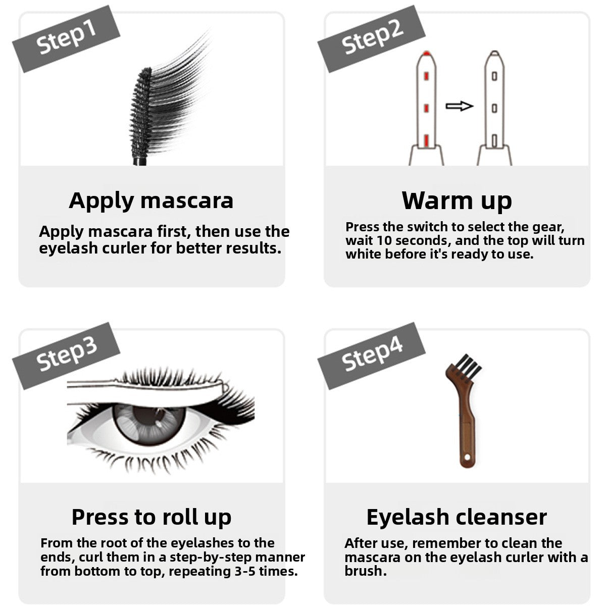 Electric eyelash curler