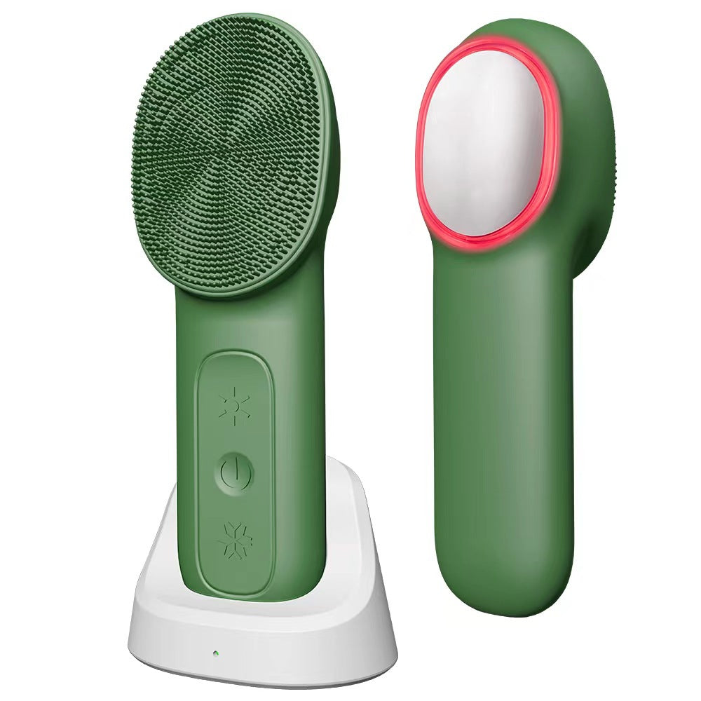 Electric Facial Cleansing Brush with Heating and Cooling