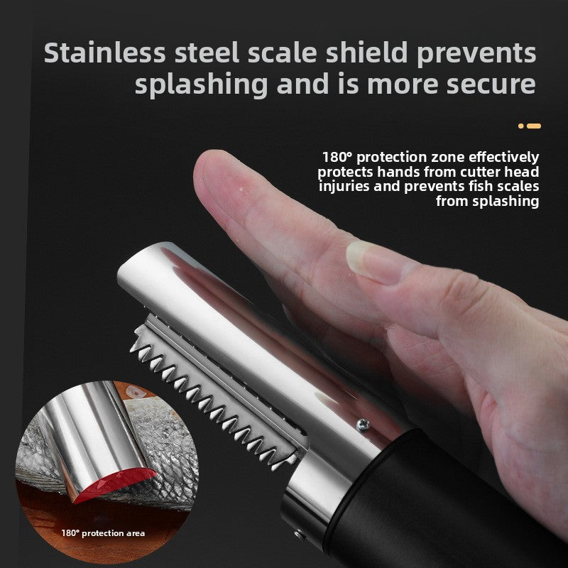 Electric Fish Scale Scraper Rechargeable Automatic Cleaning Tool