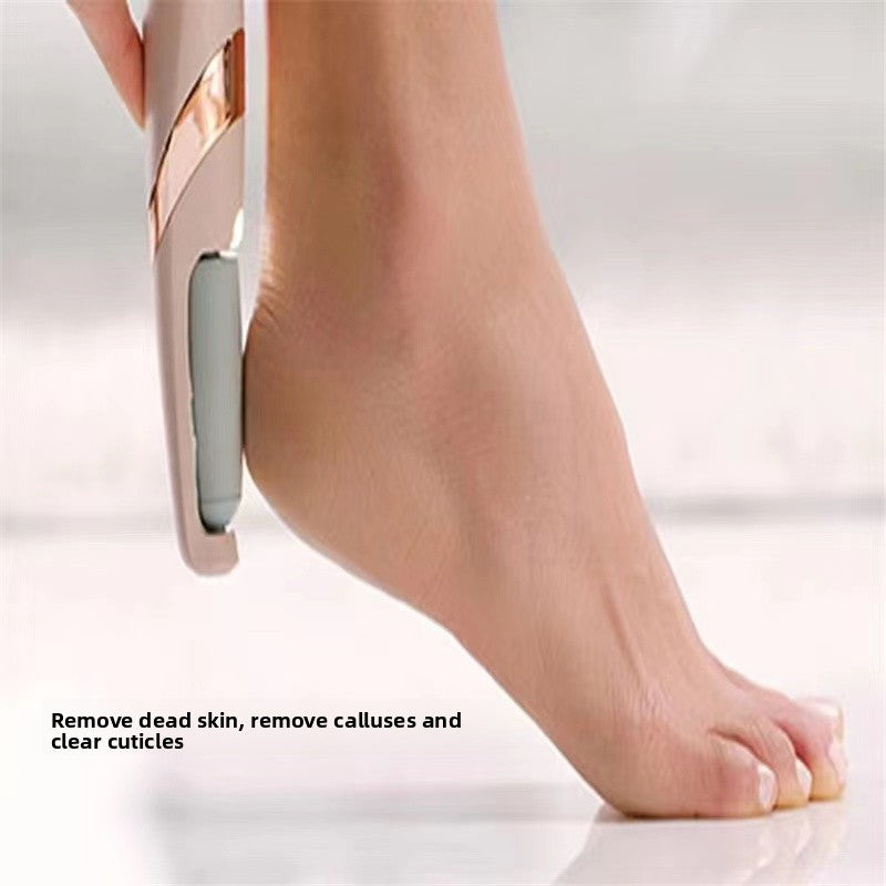 Electric foot massager with light