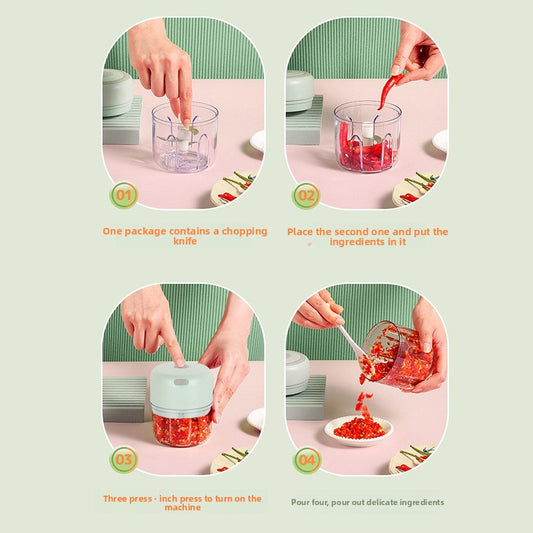 Electric garlic crusher