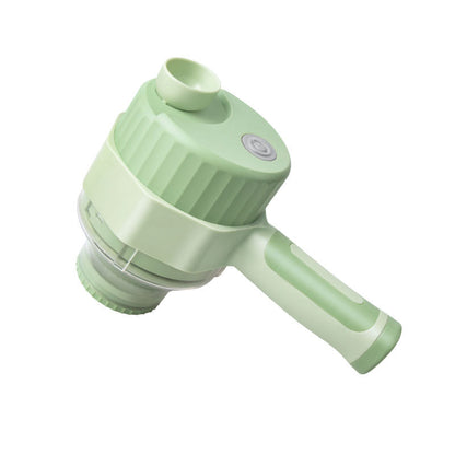 Electric garlic mashing gadget