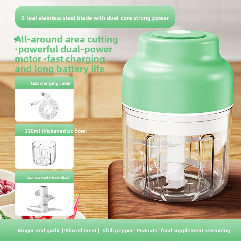 Electric garlic press