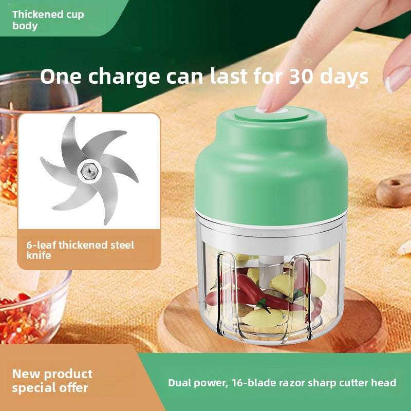 Electric garlic press