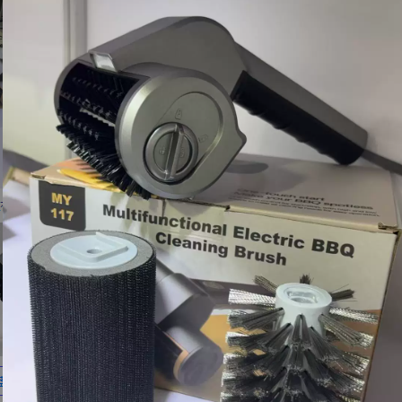 Electric Grill Cleaning Brush Set with Rechargeable USB