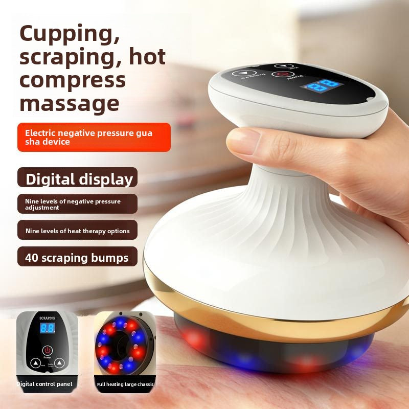 Electric Gua Sha Massage Device with Heating and Cupping