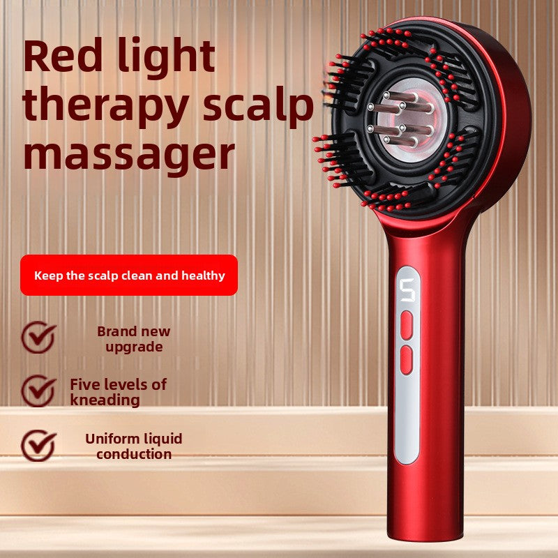 Electric Hair Growth Massage Comb with Red Light Therapy