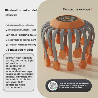 Electric Head Massager with 20-Claw Vibration