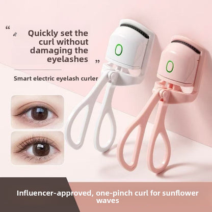 Electric Heated Eyelash Curler Portable Makeup Tool