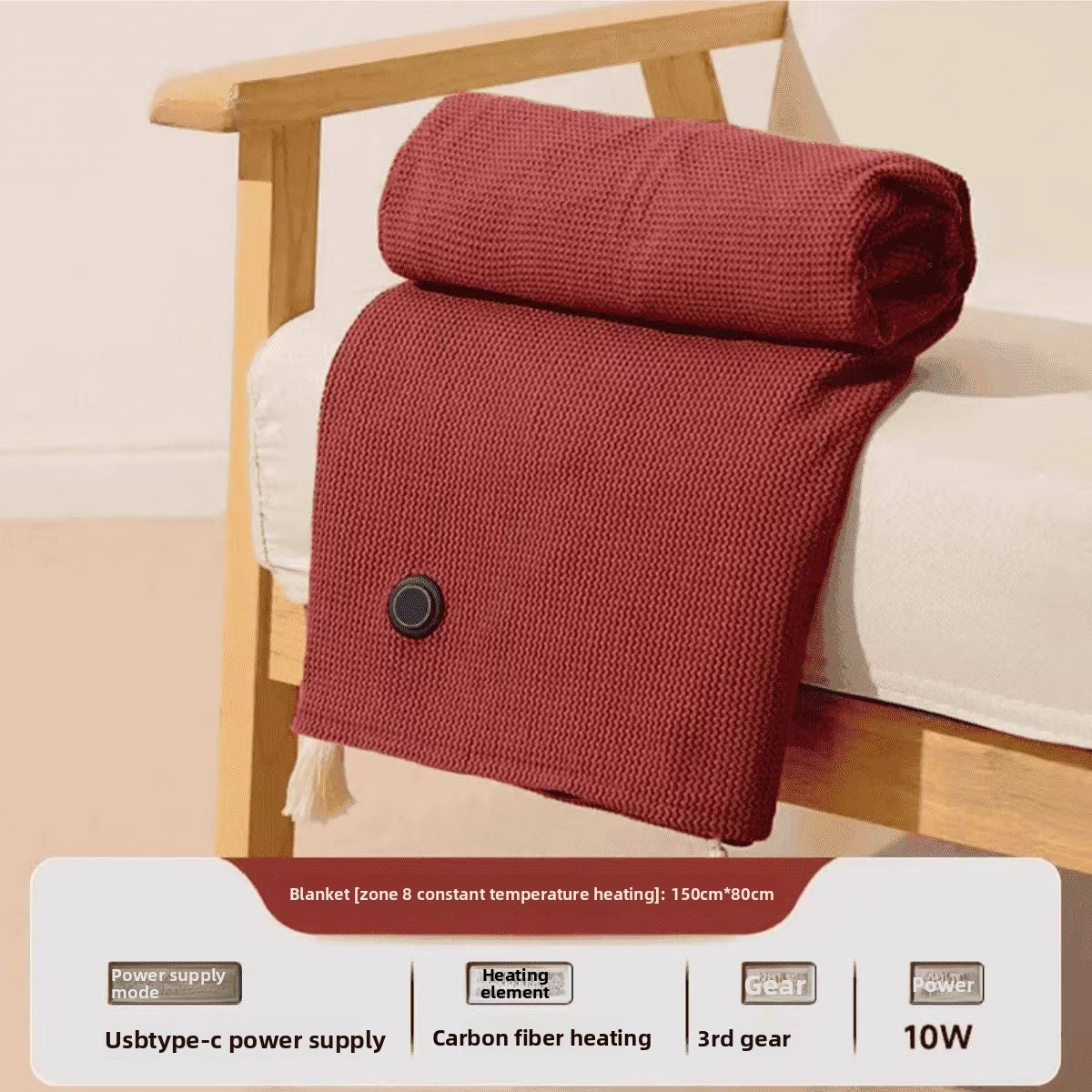 Electric Heated Shawl with Temperature Control