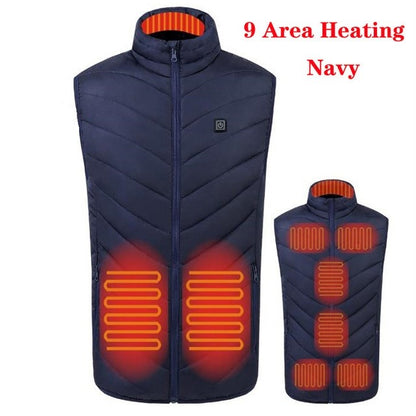 Electric Heated Vest for Men with Adjustable Heating Zones