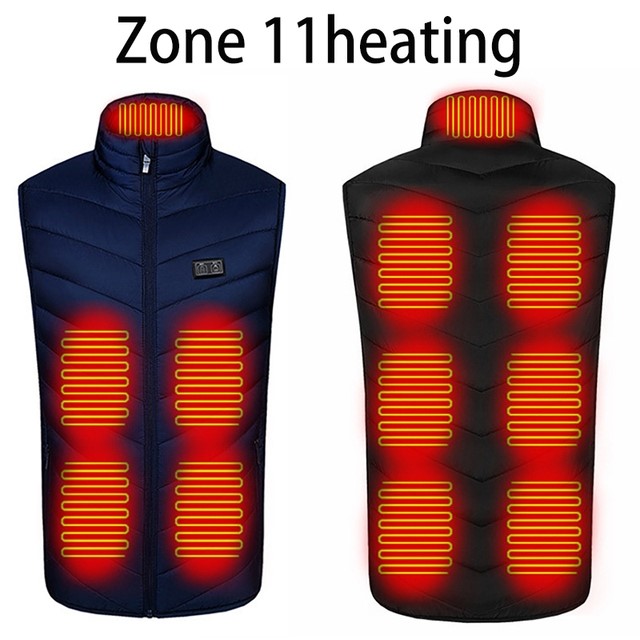 Electric Heated Vest for Men with Adjustable Heating Zones