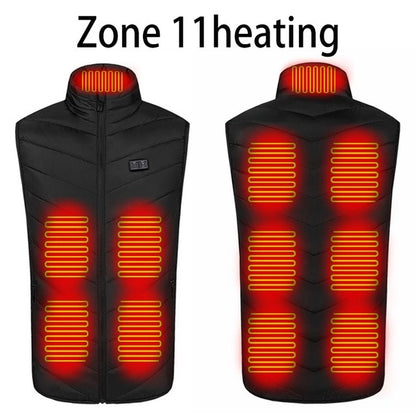 Electric Heated Vest for Men with Adjustable Heating Zones