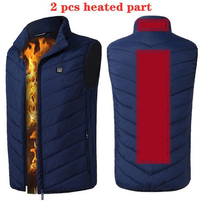 Electric Heated Vest for Men with Adjustable Heating Zones