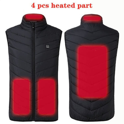 Electric Heated Vest for Men with Adjustable Heating Zones