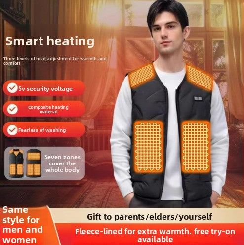 Electric heated vest