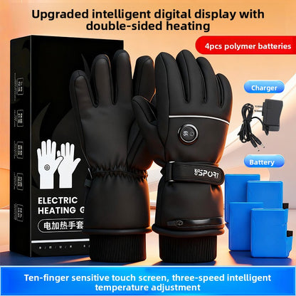Electric Heated Winter Gloves with USB Charging