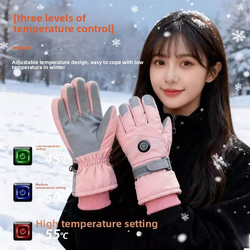 Electric Heated Winter Gloves with USB Charging