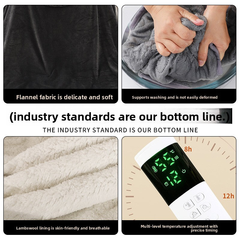 Electric Heating Blanket Wearable Flannel