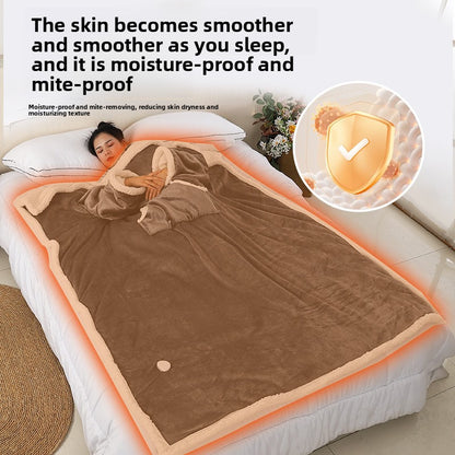 Electric Heating Blanket Wearable Flannel