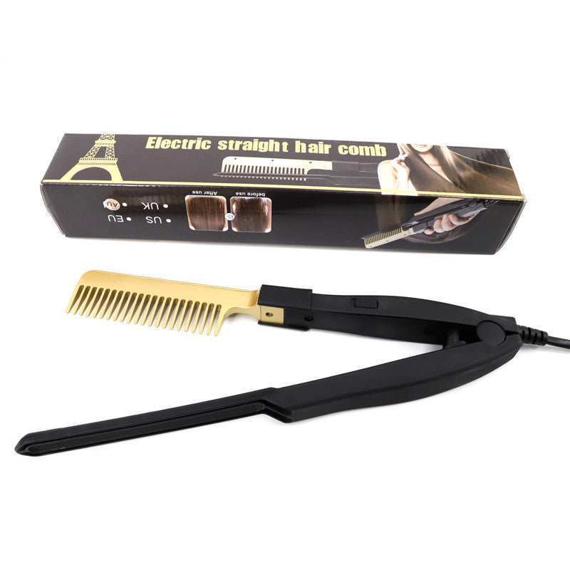 Electric Heating Copper Comb Hair Straightener