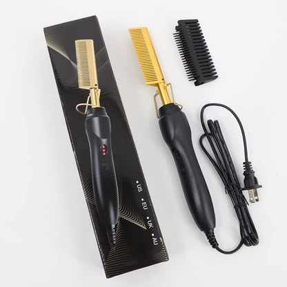 Electric Heating Copper Comb Hair Straightener
